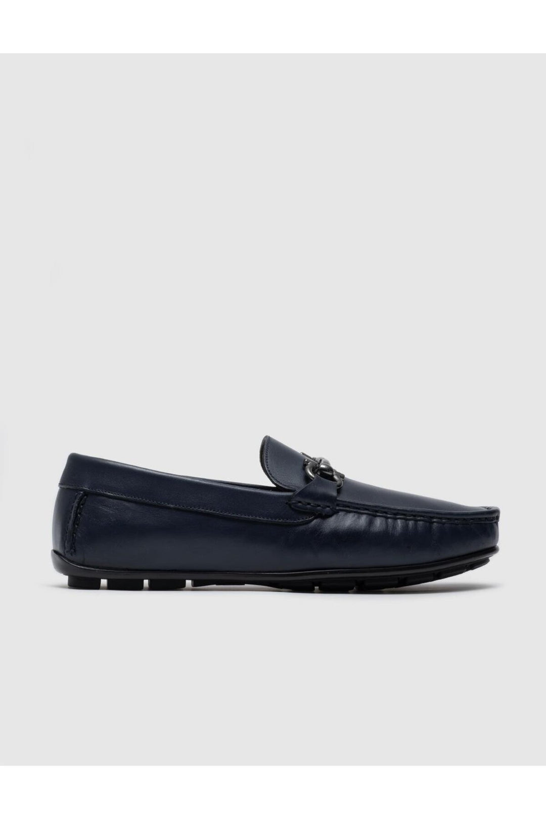 Cabani Shoes Chaussures Loafer pour Homme en Cuir Véritable Bleu marine avec Boucle - Bleu marine