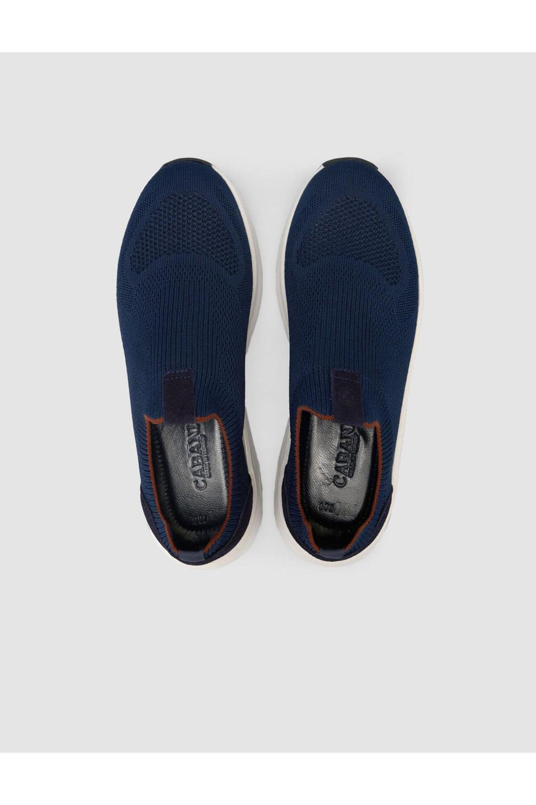 Cabani Shoes Chaussures de sport pour hommes en tricot Bleu marine - Bleu marine