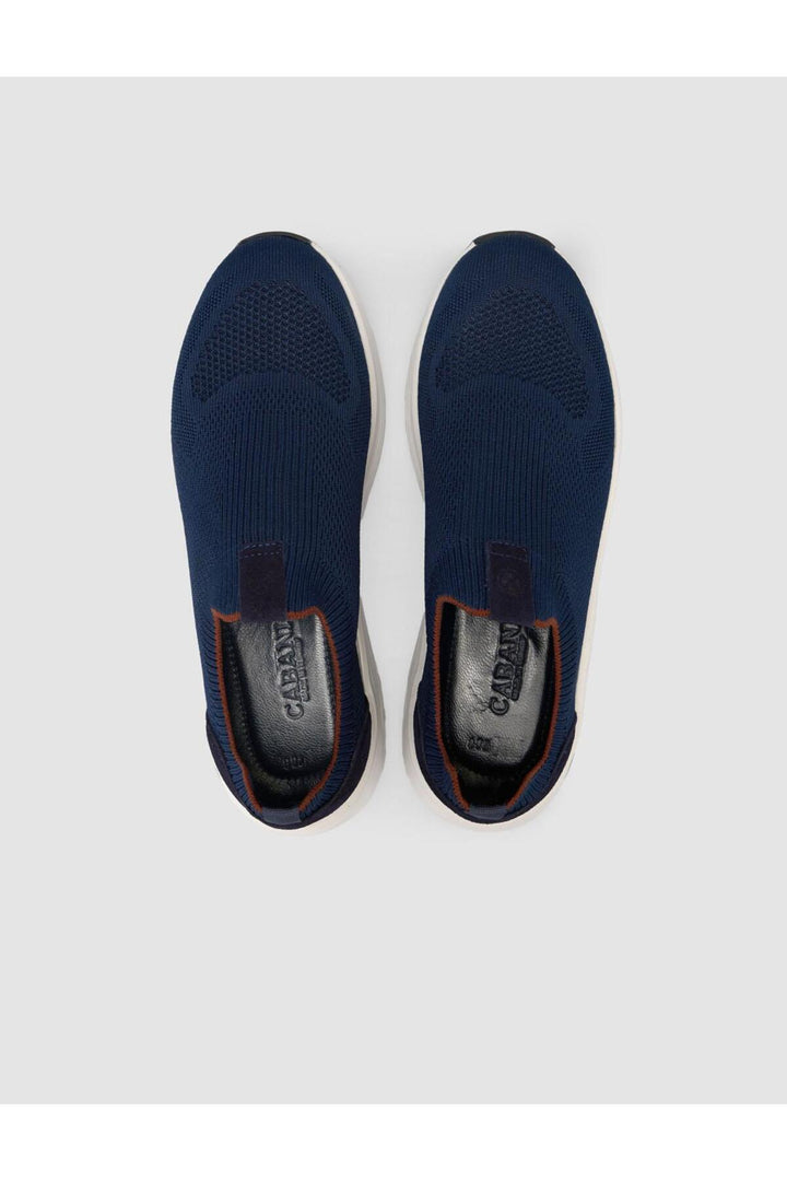 Cabani Shoes Chaussures de sport pour hommes en tricot Bleu marine - Bleu marine