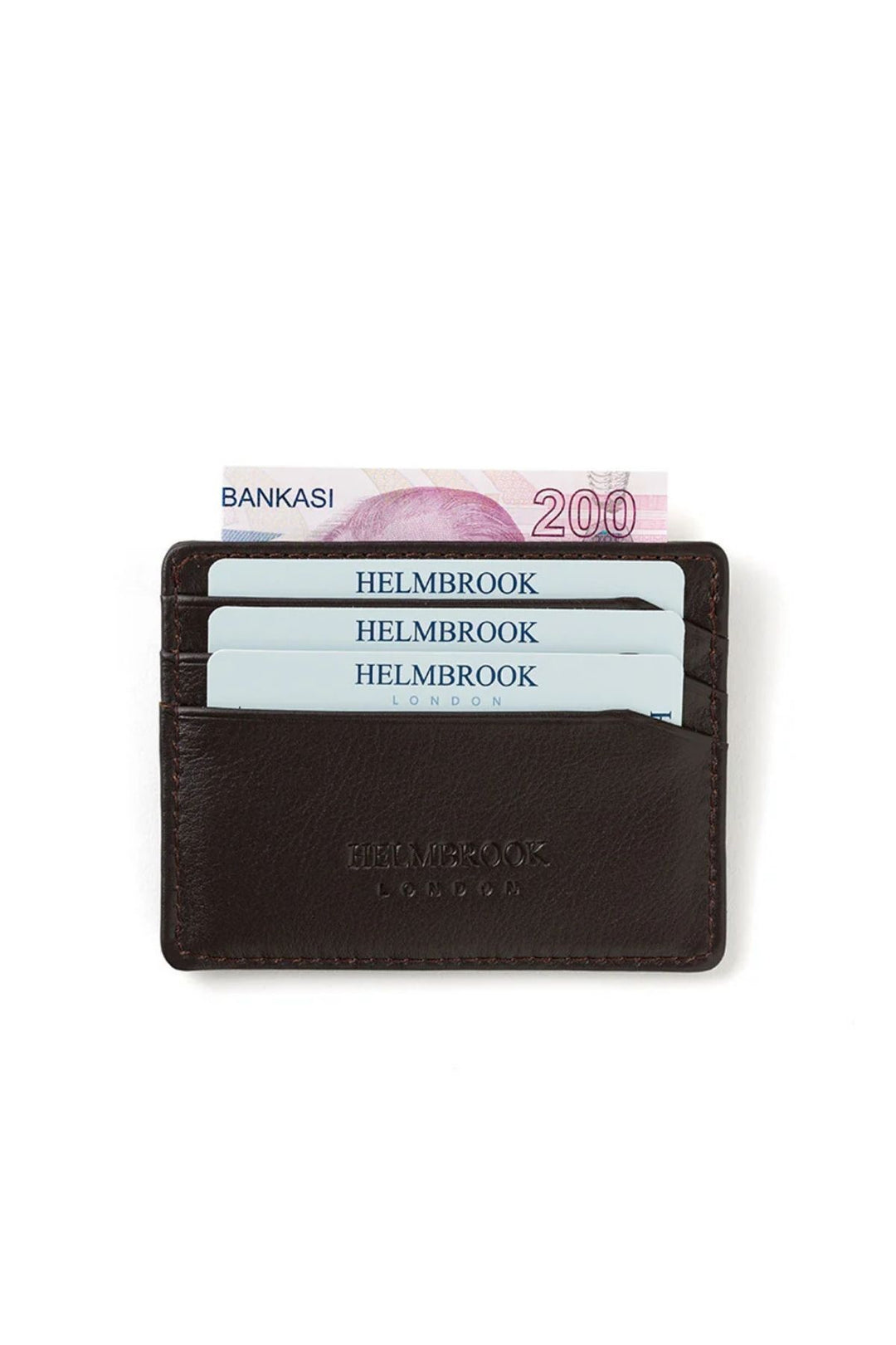 helmbrook Porte-cartes slim en cuir pour homme de Drew