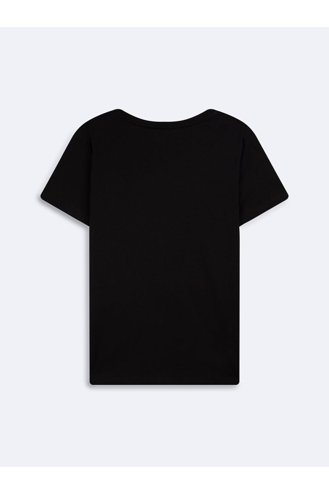 LTB T-shirt Noir Basique Col V - Noir