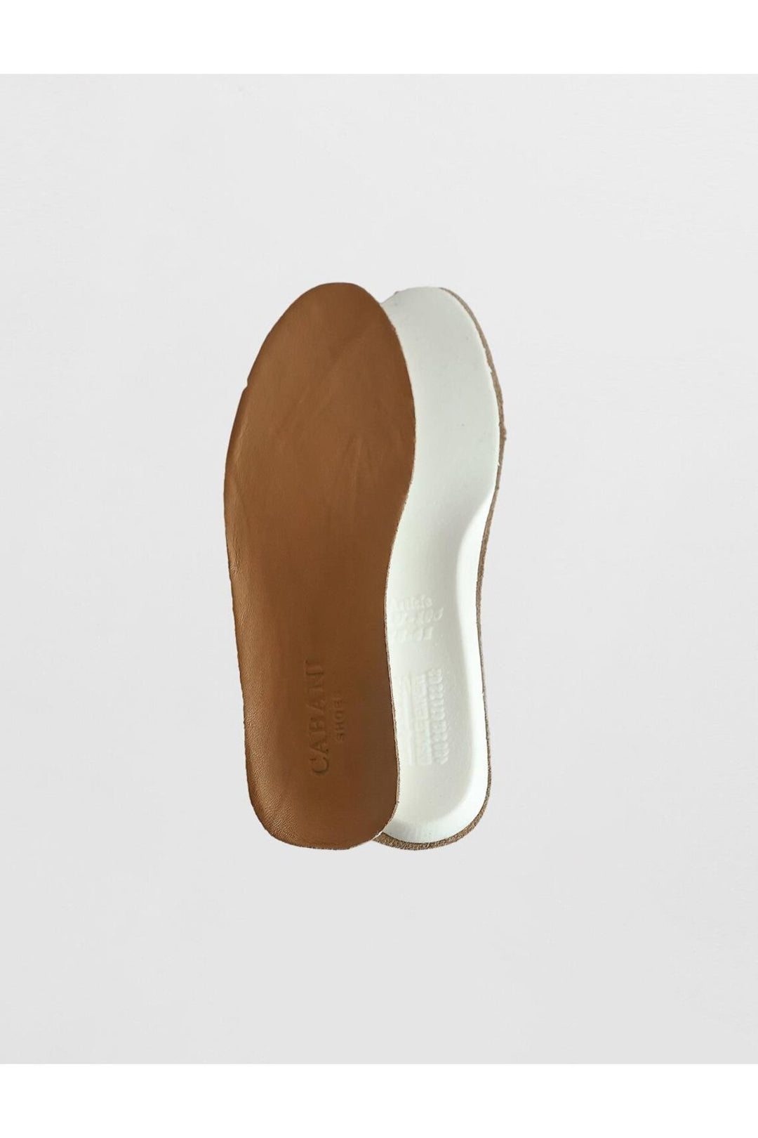 Cabani Shoes Semelle pour homme en cuir recouvert de moutarde