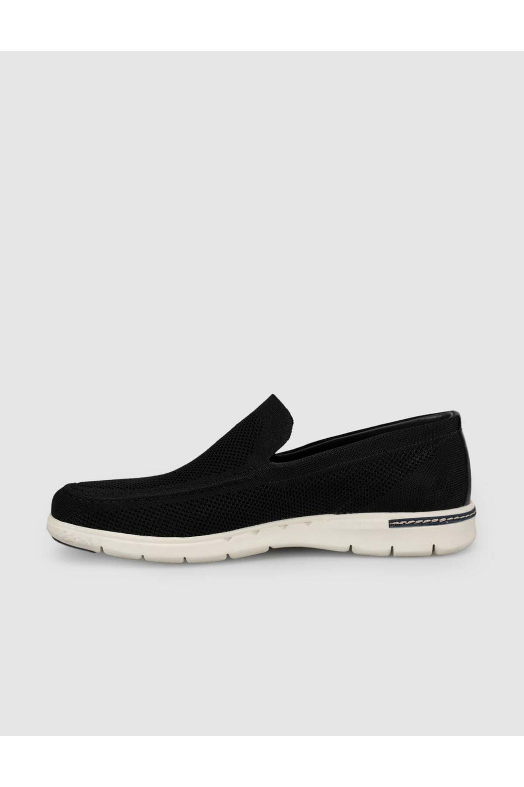 Cabani Shoes Chaussures décontractées pour hommes en tricot à semelle légère noires - Multicolore