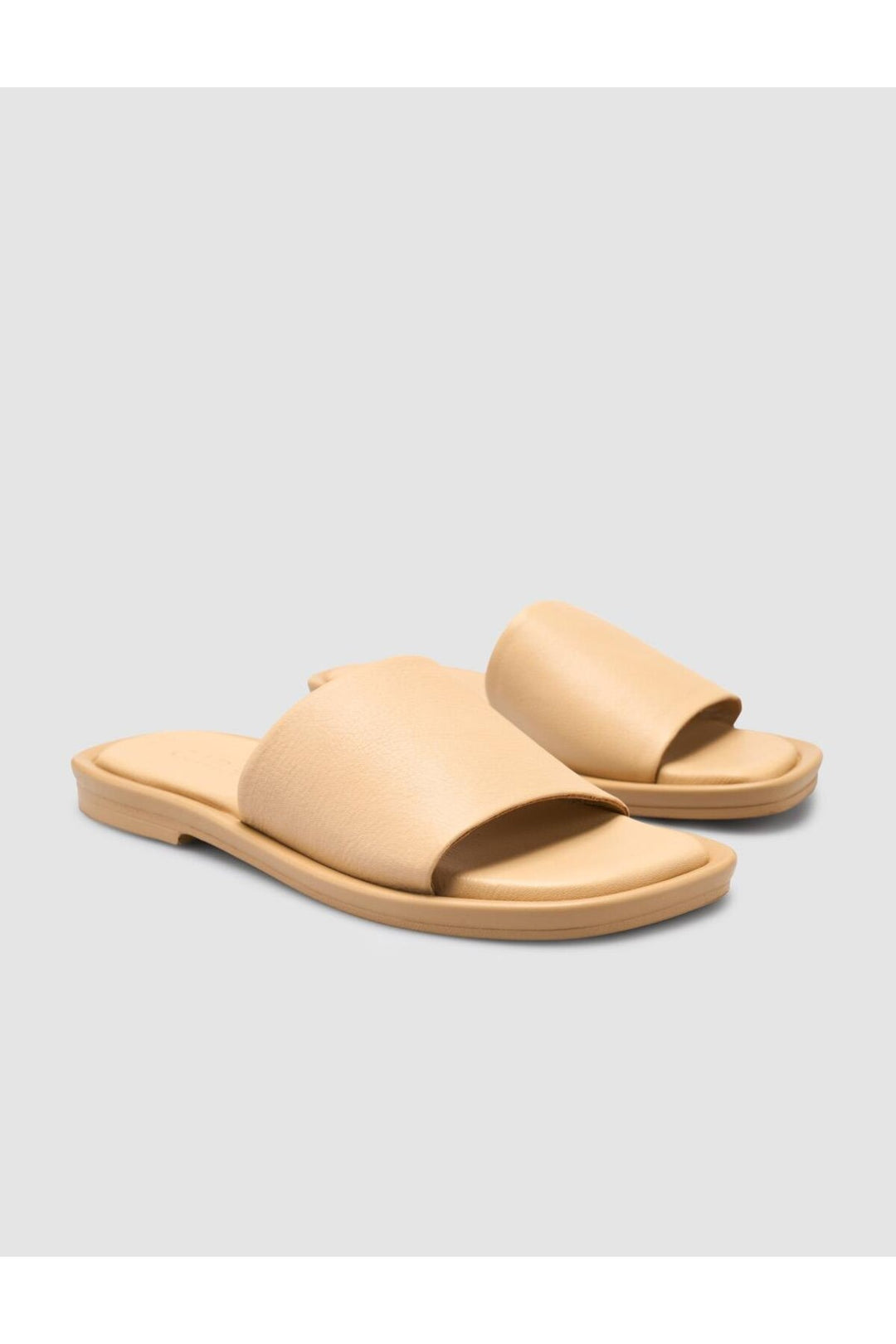 Cabani Shoes %100 Cuir véritable Chaussons femme Beige - Multicolore