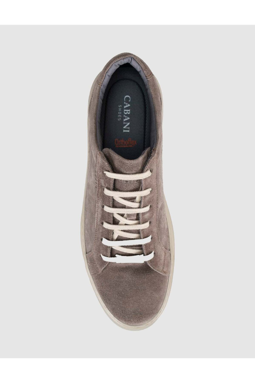 Cabani Shoes Sneakers en cuir suédé véritable pour homme - Vison