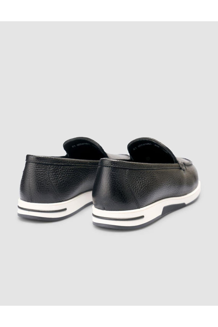 Cabani Shoes %100 Cuir véritable Noir Mocassins pour hommes - Noir