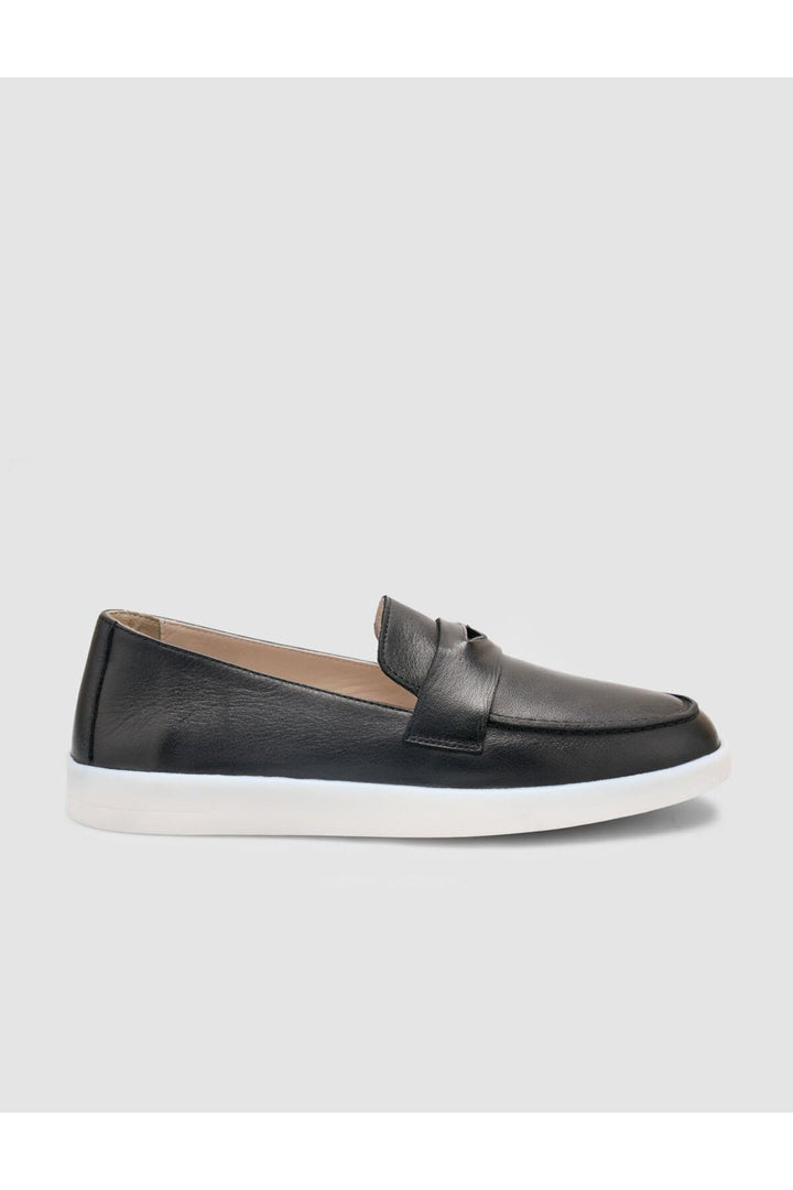Cabani Shoes %100 Cuir Véritable Mocassins Femme Noir - Noir