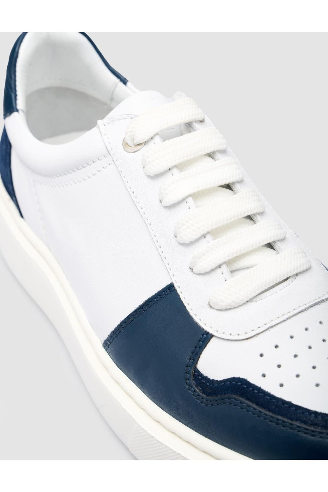 Cabani Shoes %100 Cuir Véritable Baskets Pour Hommes Blanches - Blanc