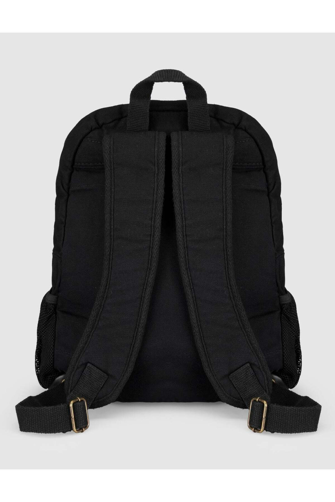 Cabani Shoes Sac à dos unisexe en lin imprimé noir - Multicolore