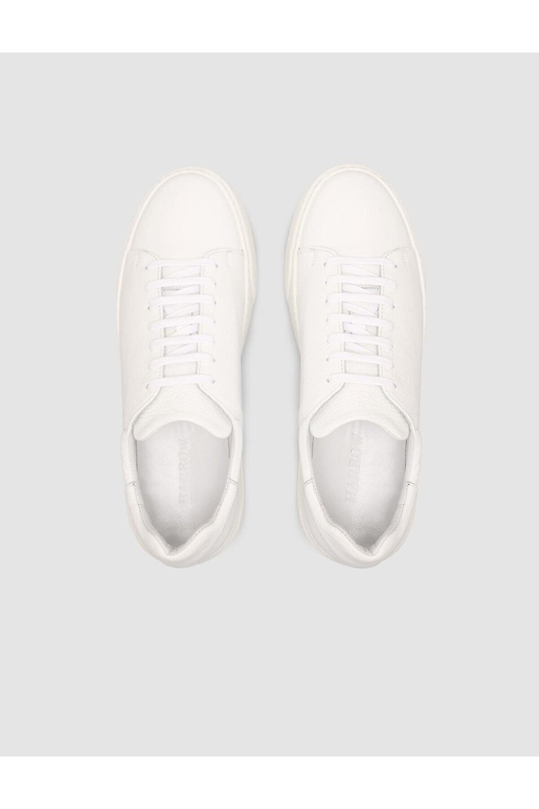 Cabani Shoes %100 Cuir véritable Baskets blanches pour hommes - Blanc