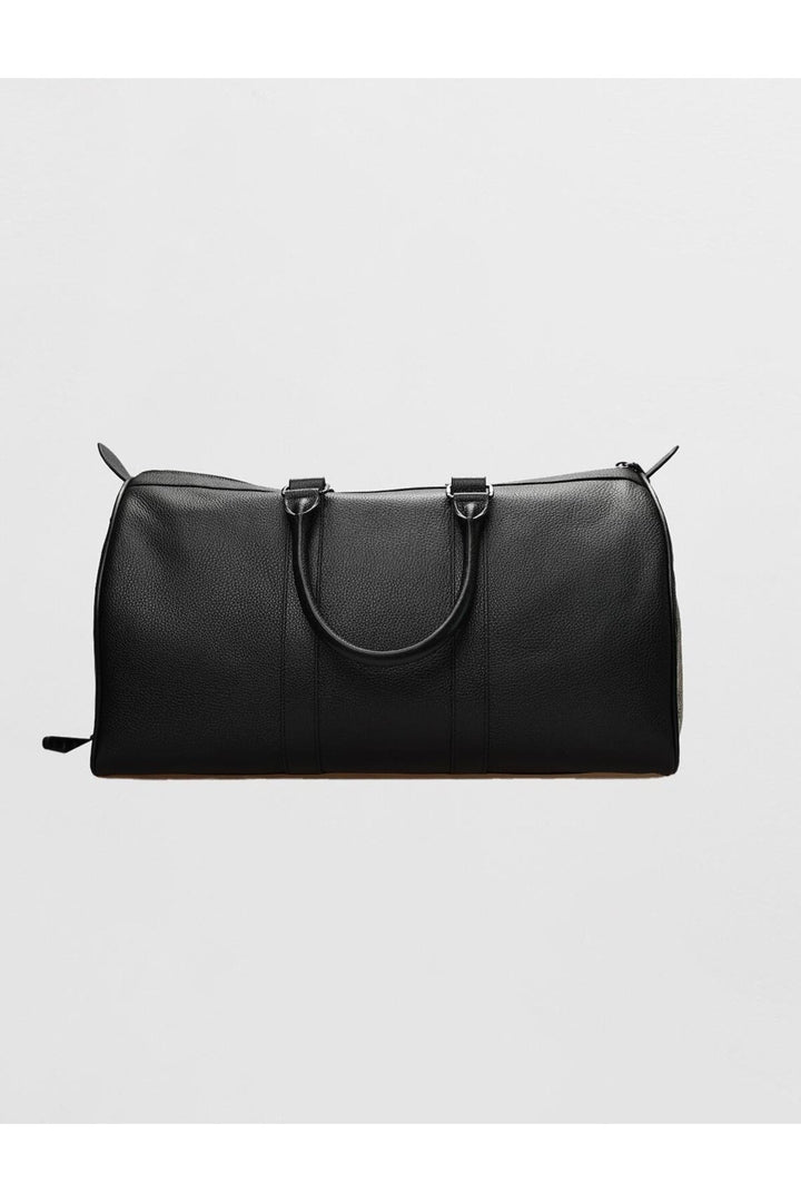 Cabani Shoes Sac en cuir véritable noir pour le voyage - Noir