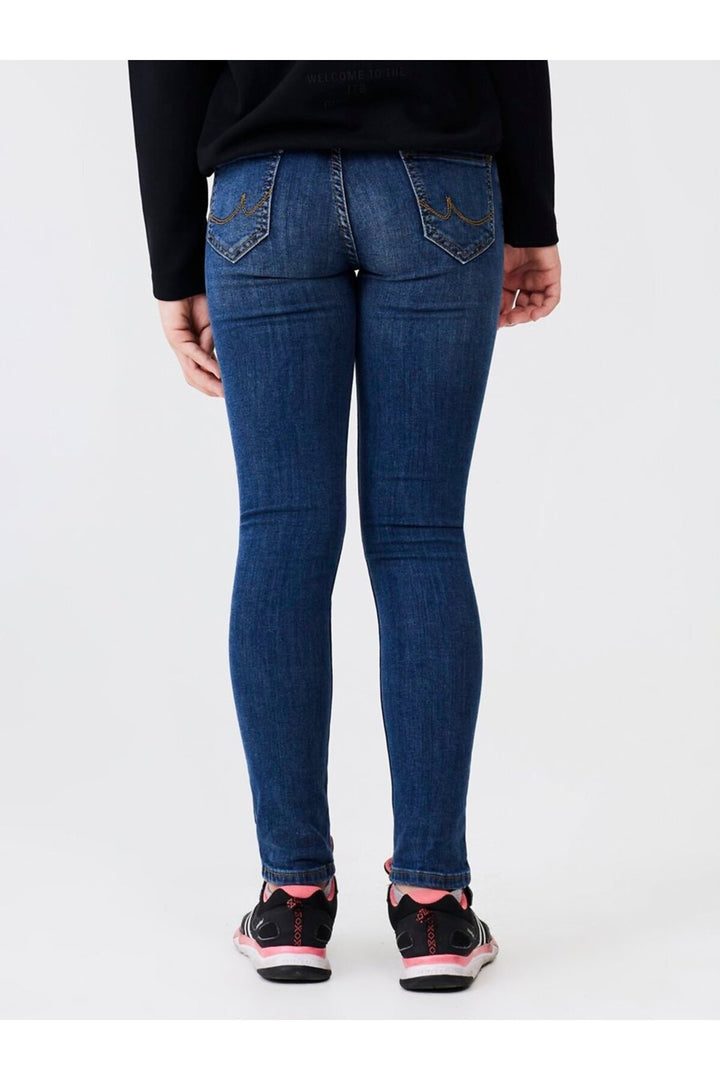 LTB Isabella G Jean Pantalon Droit Taille Moyenne Bleu Marine - Foncé Bleu