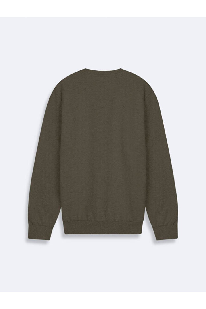LTB Sweat-shirt vert à manches longues avec encolure en O - Vert_13878