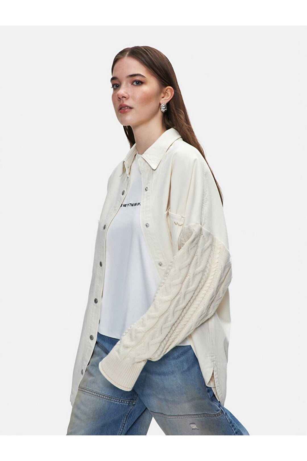LTB Chemise en tricot sans manches avec boutonnage