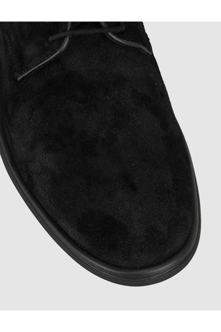 Cabani Shoes Chaussures classiques pour hommes en cuir véritable suédé noir - Multicolore