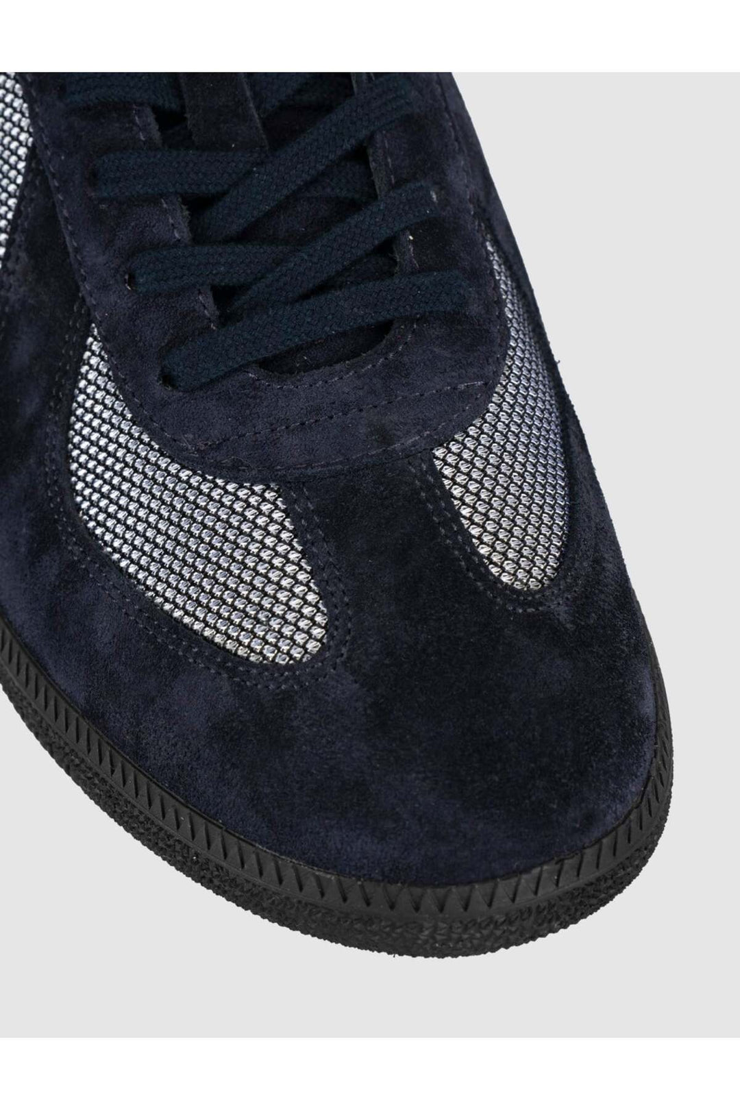 Cabani Shoes Chaussures de sport décontractées pour hommes en cuir véritable bleu marine - Bleu marine foncé