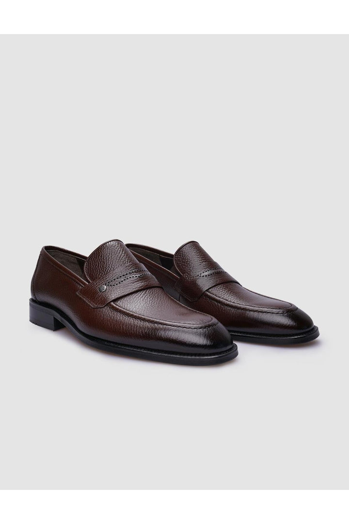 Cabani Shoes %100 Cuir véritable Chaussures classiques pour hommes Marron - Multicolore