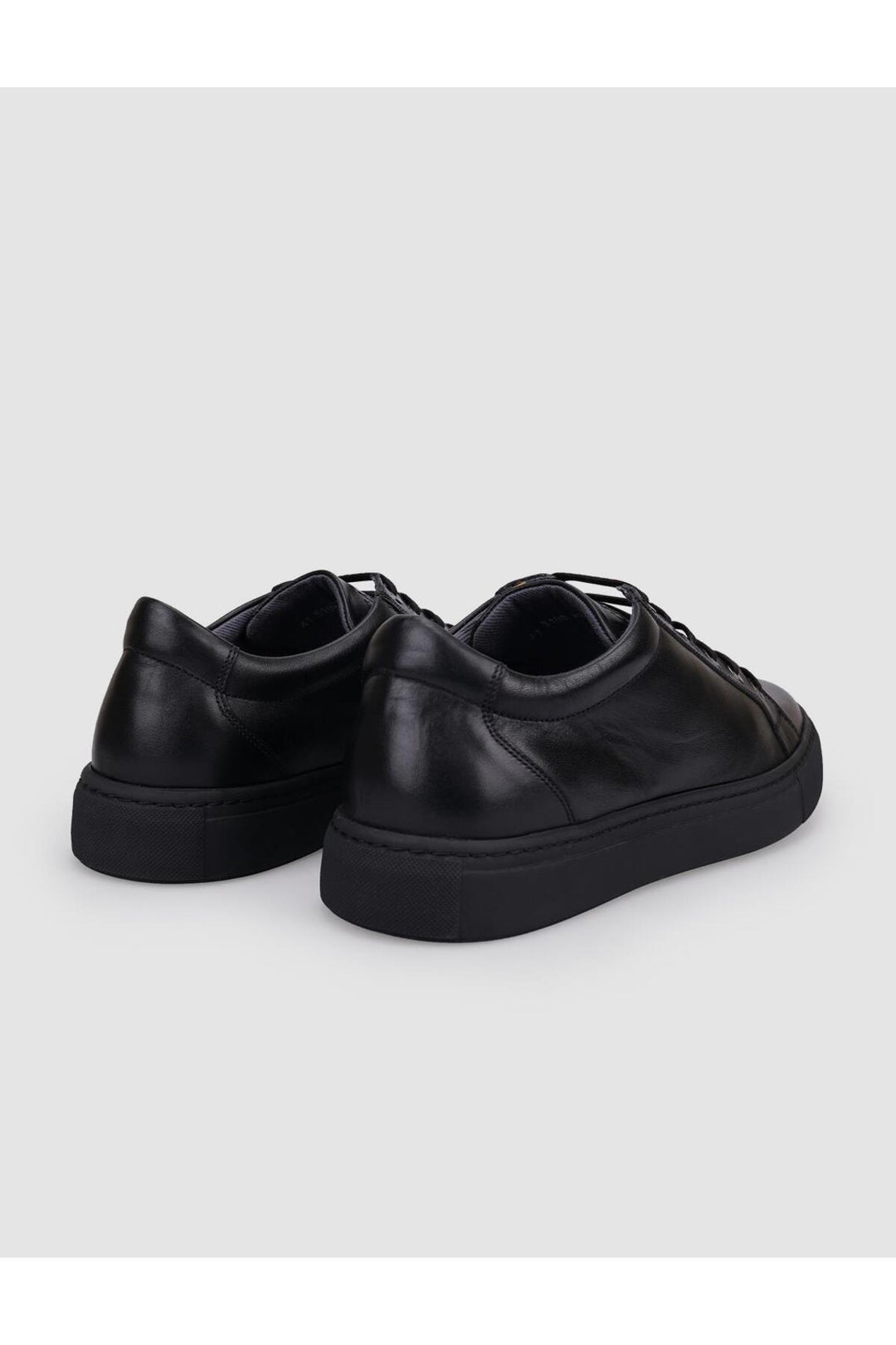 Cabani Shoes Chaussures pour hommes en cuir véritable noir à lacets 100% - Noir