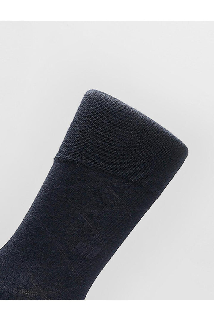 Cabani Shoes Set de 6 Chaussettes pour hommes Bleu marine en boîte - Bleu marine