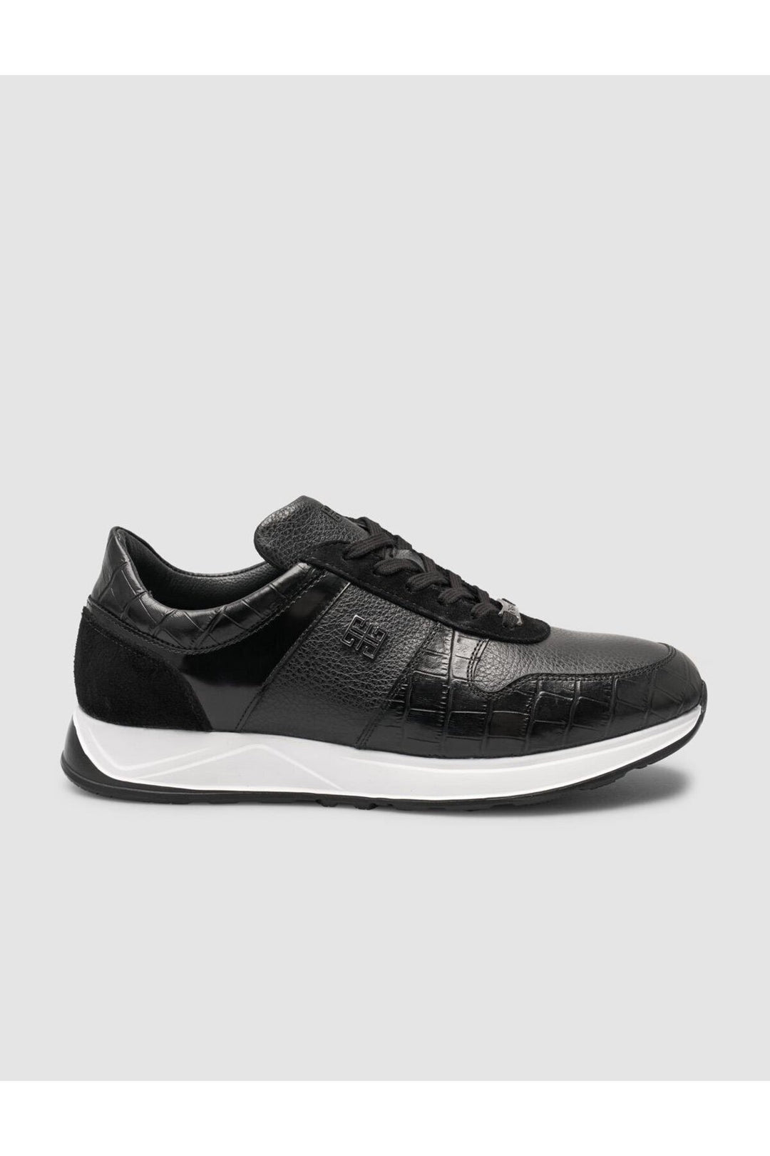 Cabani Shoes Sanonzo %100 Cuir Véritable Noir Chaussures de Sport pour Homme - Noir