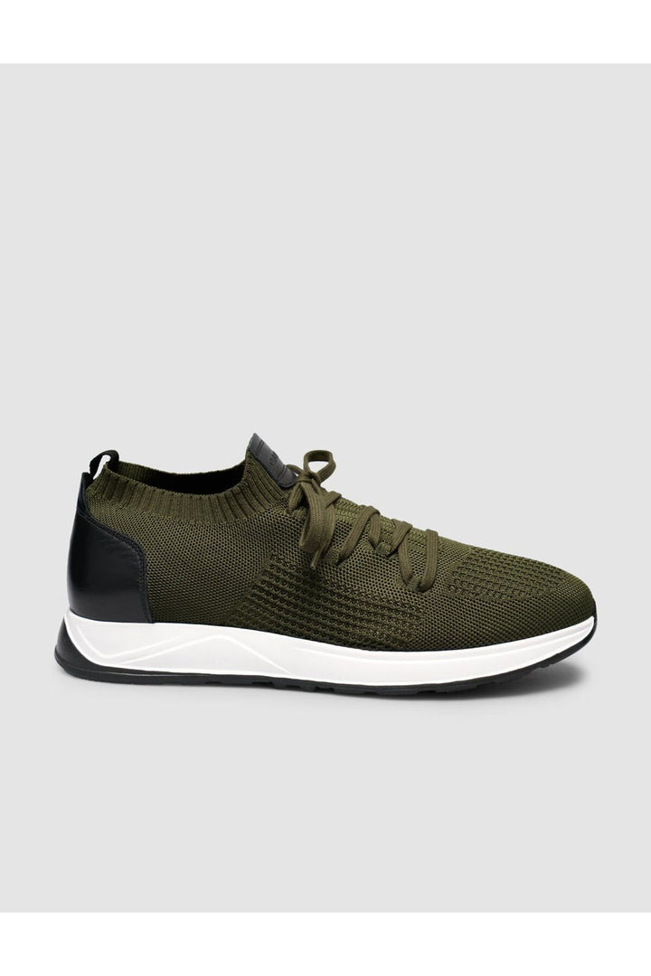 Cabani Shoes Chaussures de sport Napoli pour homme en tricot kaki - Multicolore