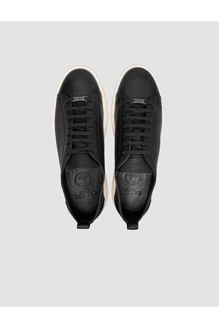 Cabani Shoes Sneaker minimal homme en cuir noir - Multicolore