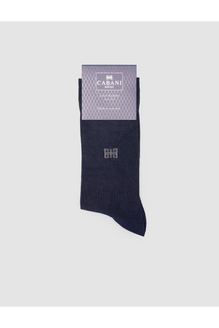 Cabani Shoes Chaussettes pour hommes en modal Bleu marine - Bleu marine