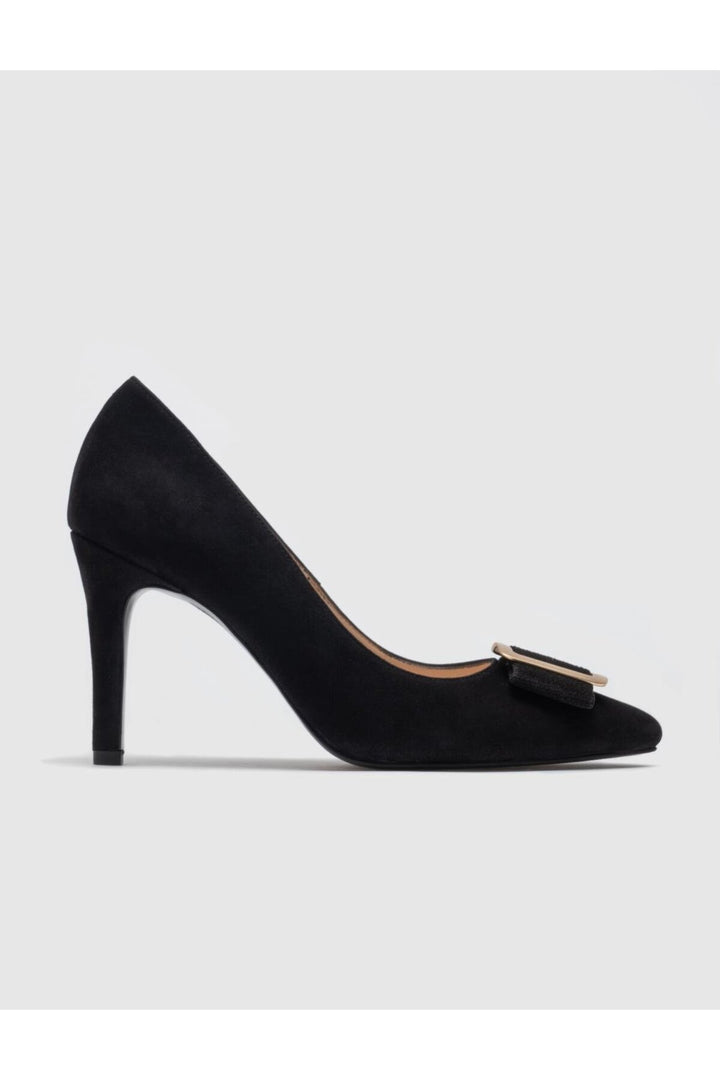 Cabani Shoes Chaussures à talons pour femmes en cuir véritable noires - Multicolore