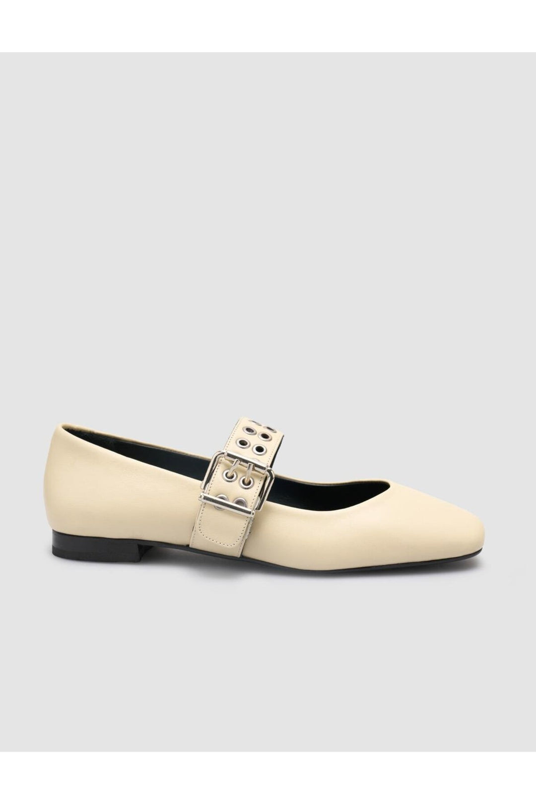 Cabani Shoes %100 Cuir Véritable Ballerines Femme Beige - Beige
