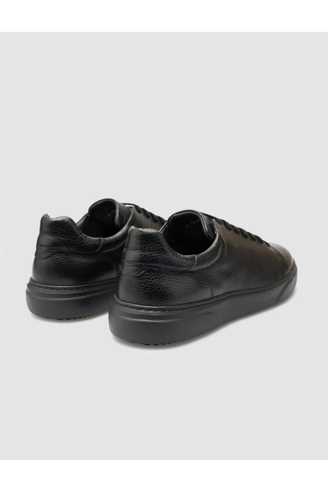 Cabani Shoes %100 Cuir véritable Chaussures de sport pour hommes noires - Noir
