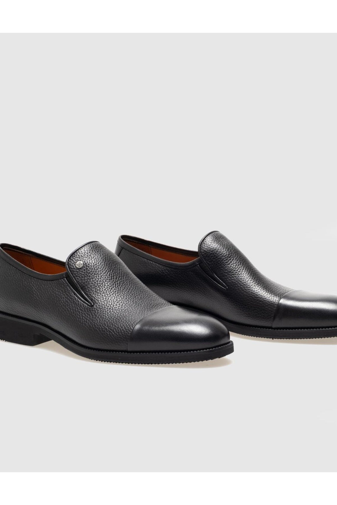 Cabani Shoes Chaussures classiques pour hommes en cuir véritable noires - Multicolore