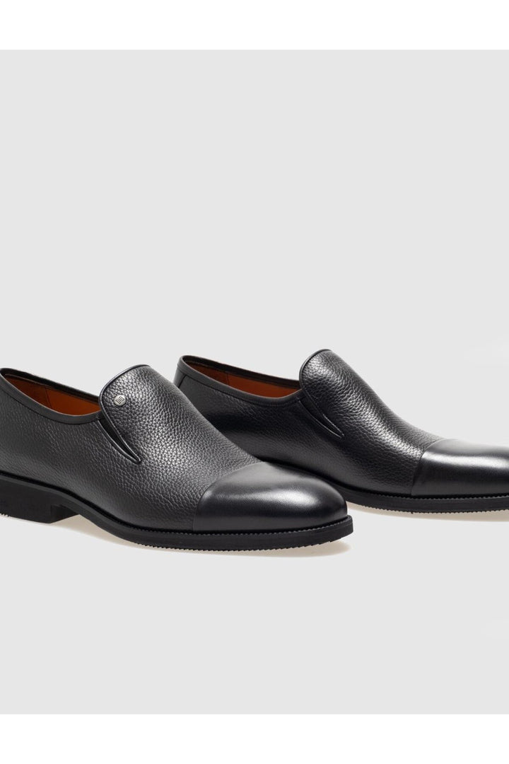 Cabani Shoes Chaussures classiques pour hommes en cuir véritable noires - Multicolore