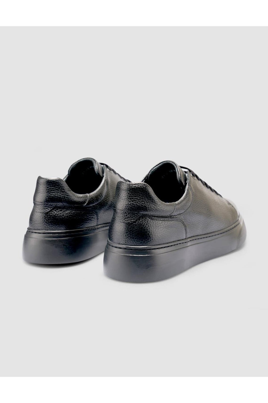 Cabani Shoes %100 Cuir véritable Chaussures de sport pour hommes noires - Noir