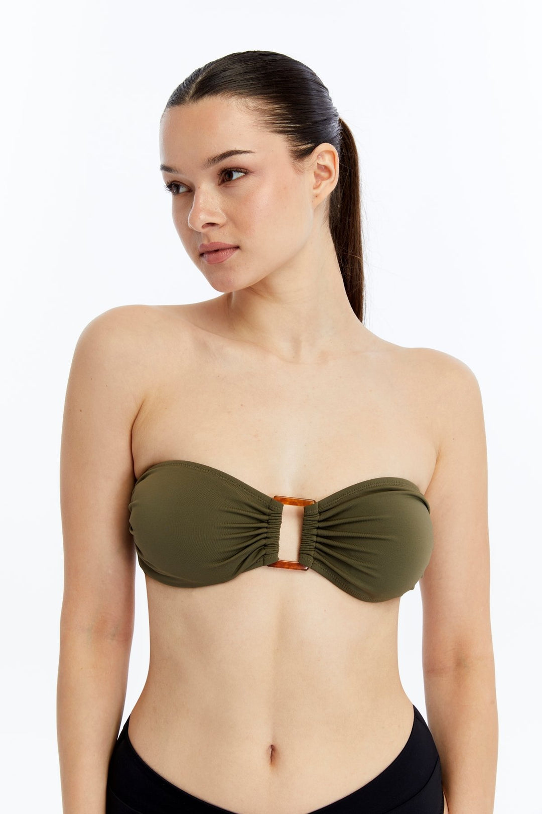 Lovely Things Haut de bikini à bretelles MARTHA - Kaki