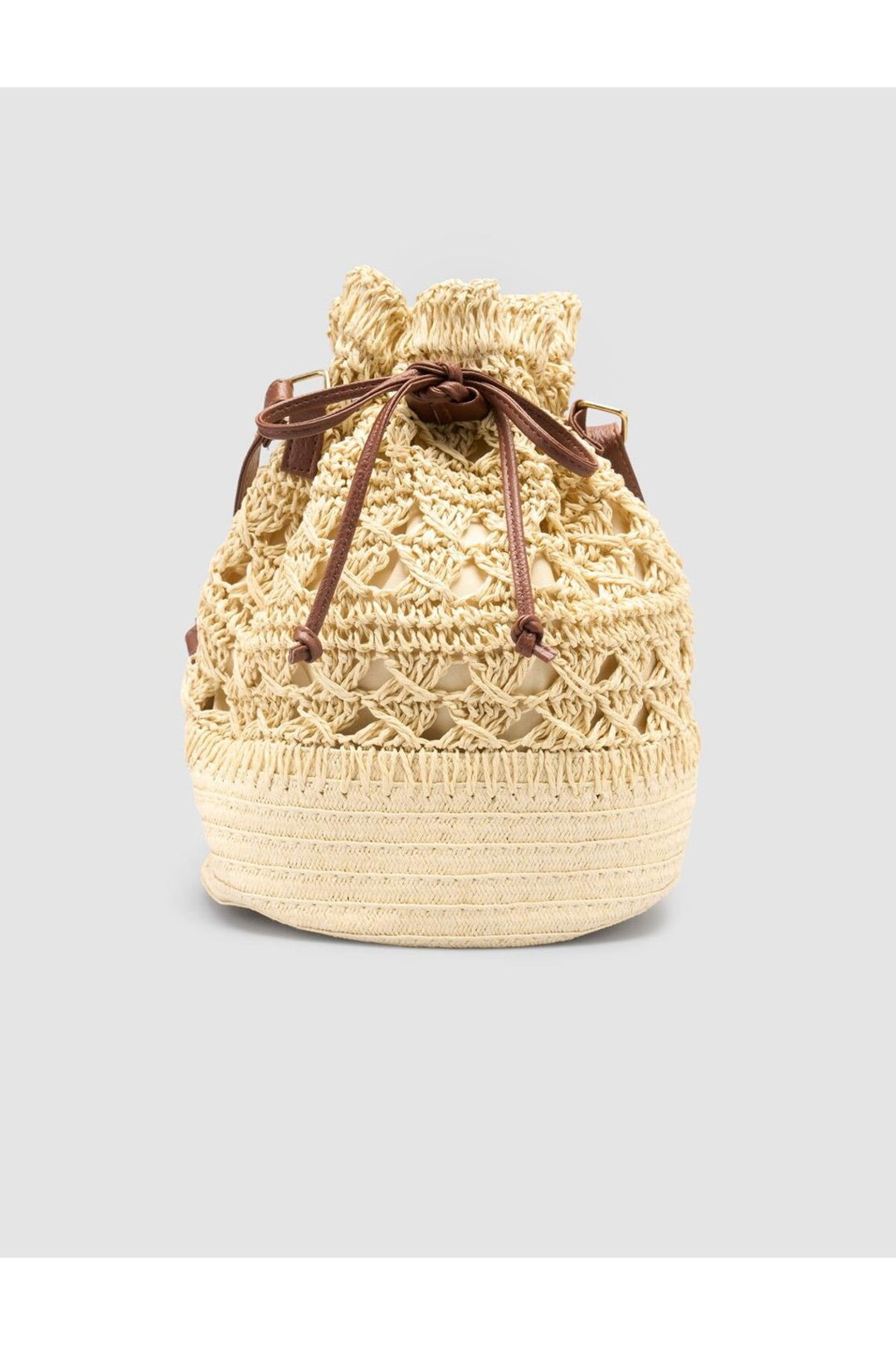 Cabani Shoes Sac en paille crème pour femme - Multicolore