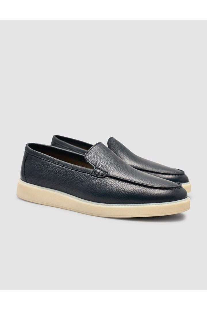 Cabani Shoes %100 Bleu marine Chaussures Loafers pour Homme - Bleu marine
