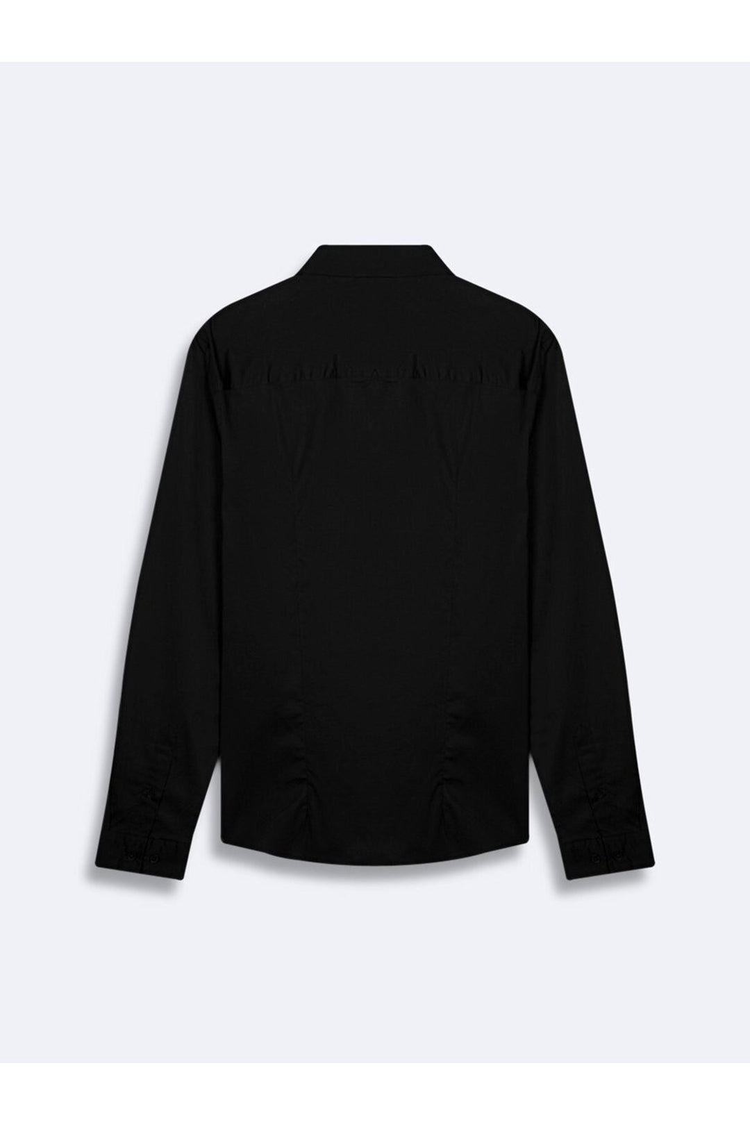 LTB Chemise basique noire à manches longues avec boutons - Noir