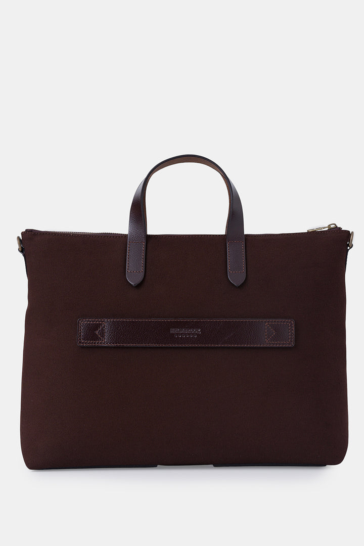 helmbrook Sac pour ordinateur portable Brice en cuir véritable unisexe de 15,6po à compartiment unique