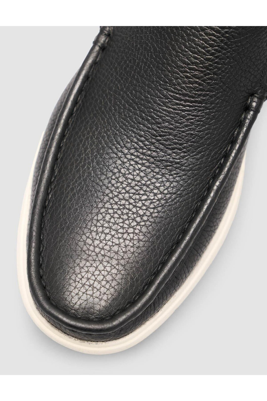 Cabani Shoes Loafer quotidien pour homme en cuir véritable noir - Noir