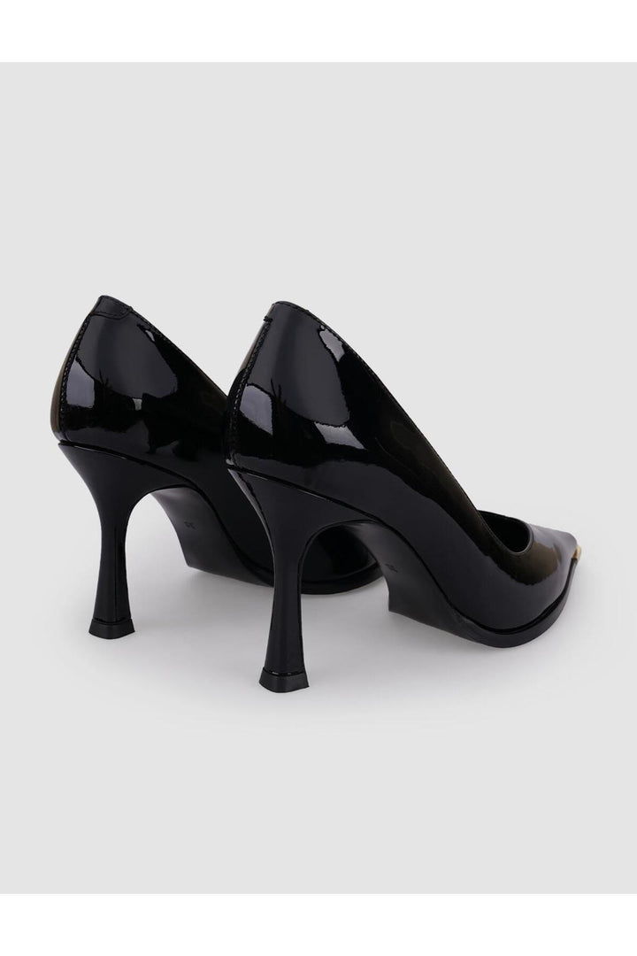 Cabani Shoes Chaussures à talons pour femmes en cuir véritable 100% verni poudre - Multicolore