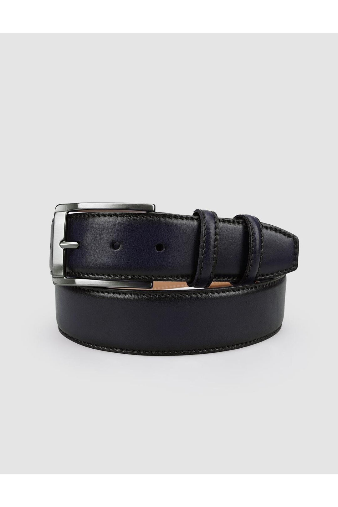 Cabani Shoes %100 Cuir Véritable Ceinture Quotidienne pour Homme Bleu marine 4 cm - Bleu marine
