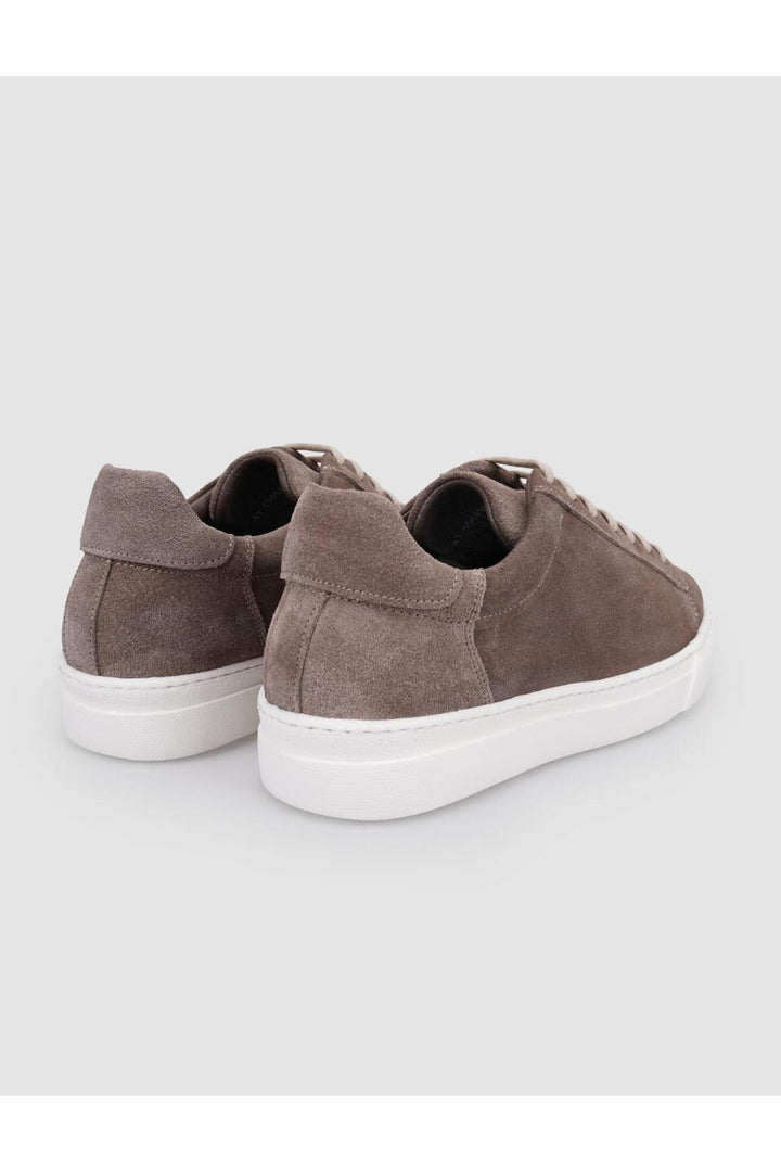 Cabani Shoes Chaussures de sport pour hommes en daim vison véritable 100% cuir avec lacets. - Vison