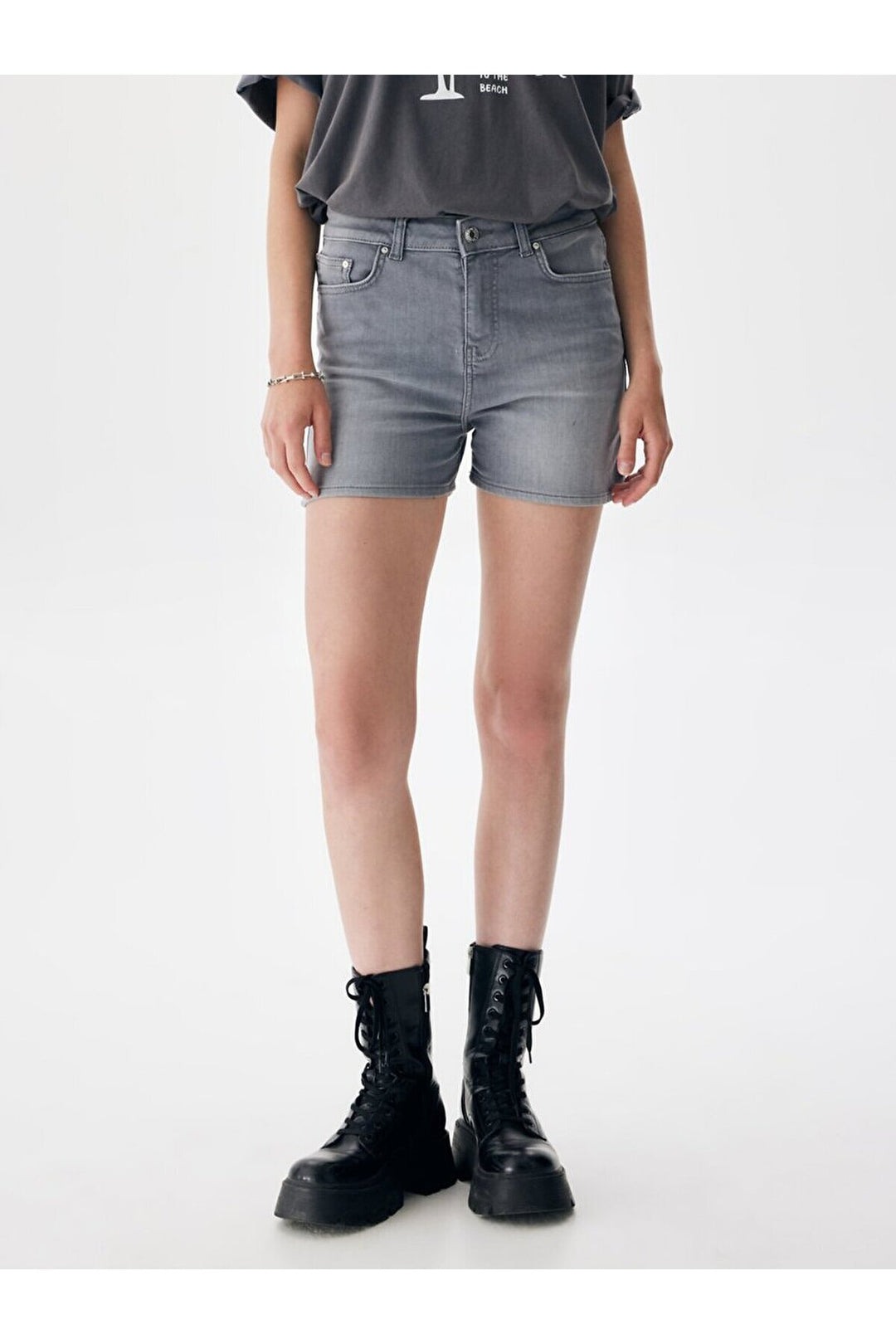 LTB Short en jean taille haute Lariss