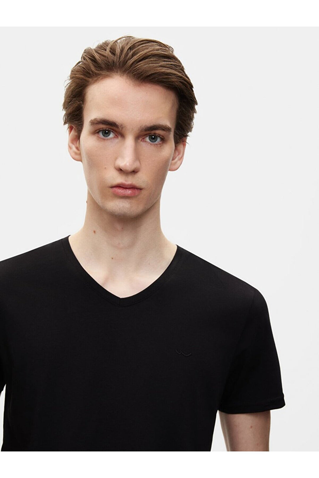 LTB T-shirt noir à manches courtes slim Pressure avec encolure en V
