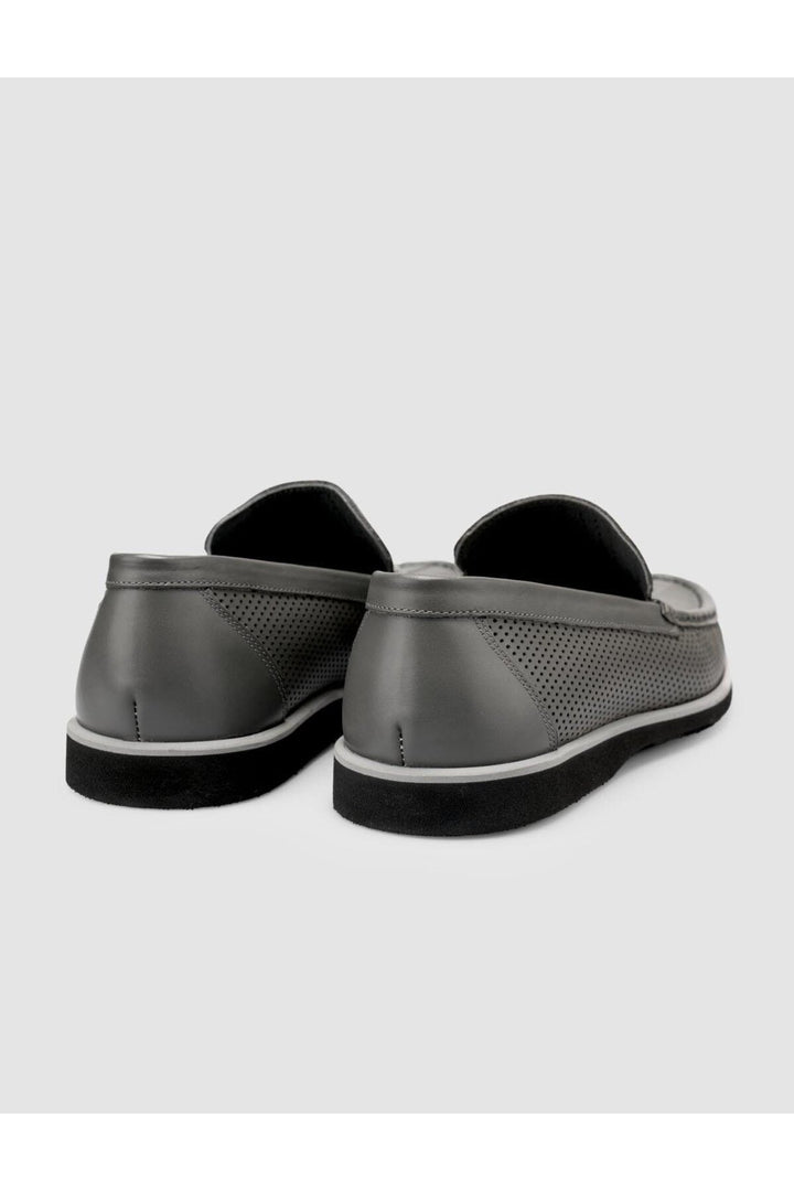 Cabani Shoes %100 Cuir véritable Mocassins gris pour homme - Gris