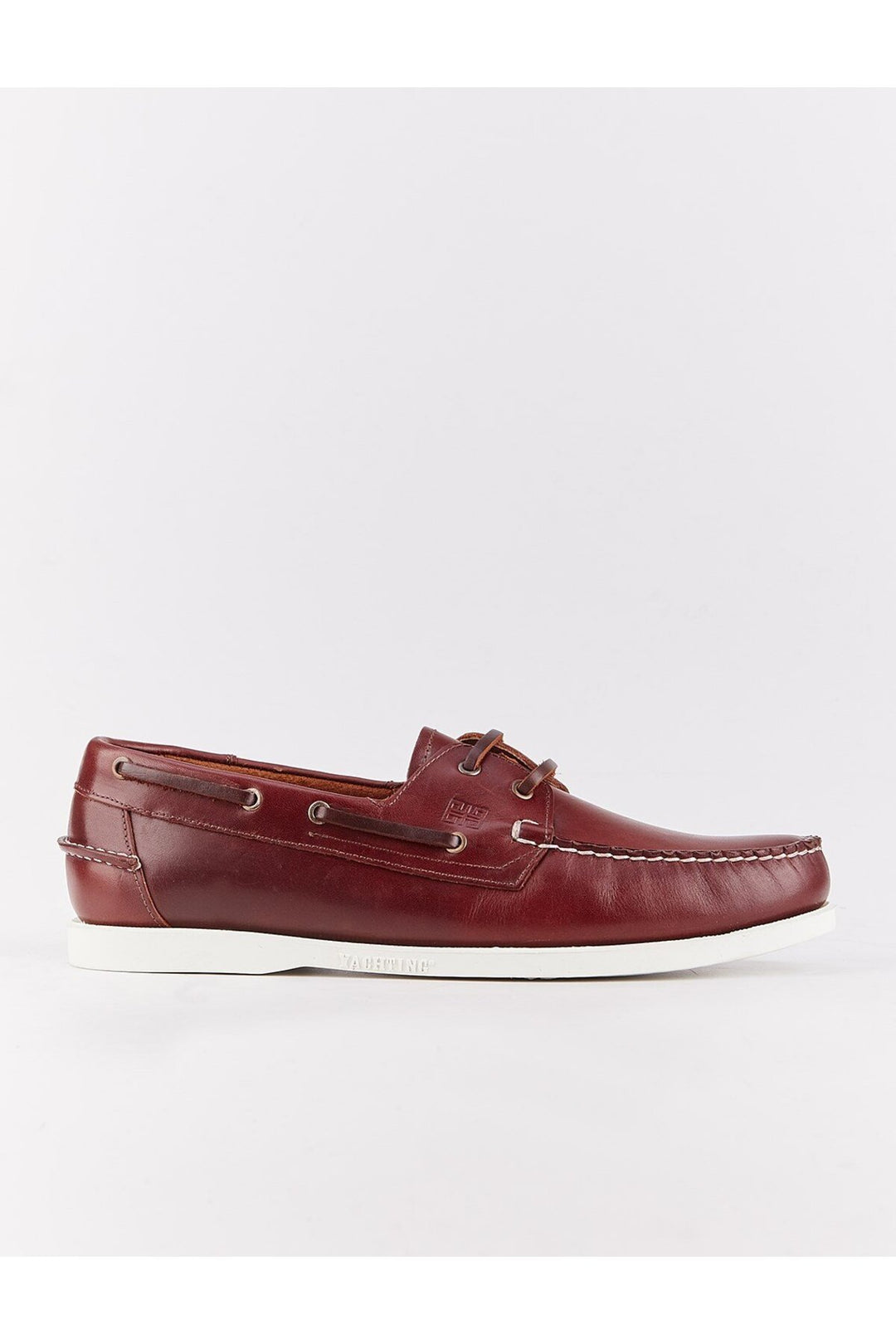 Cabani Shoes Pianello Chaussures bateau décontractées pour hommes en cuir véritable marron à lacets pour l'été - Marron