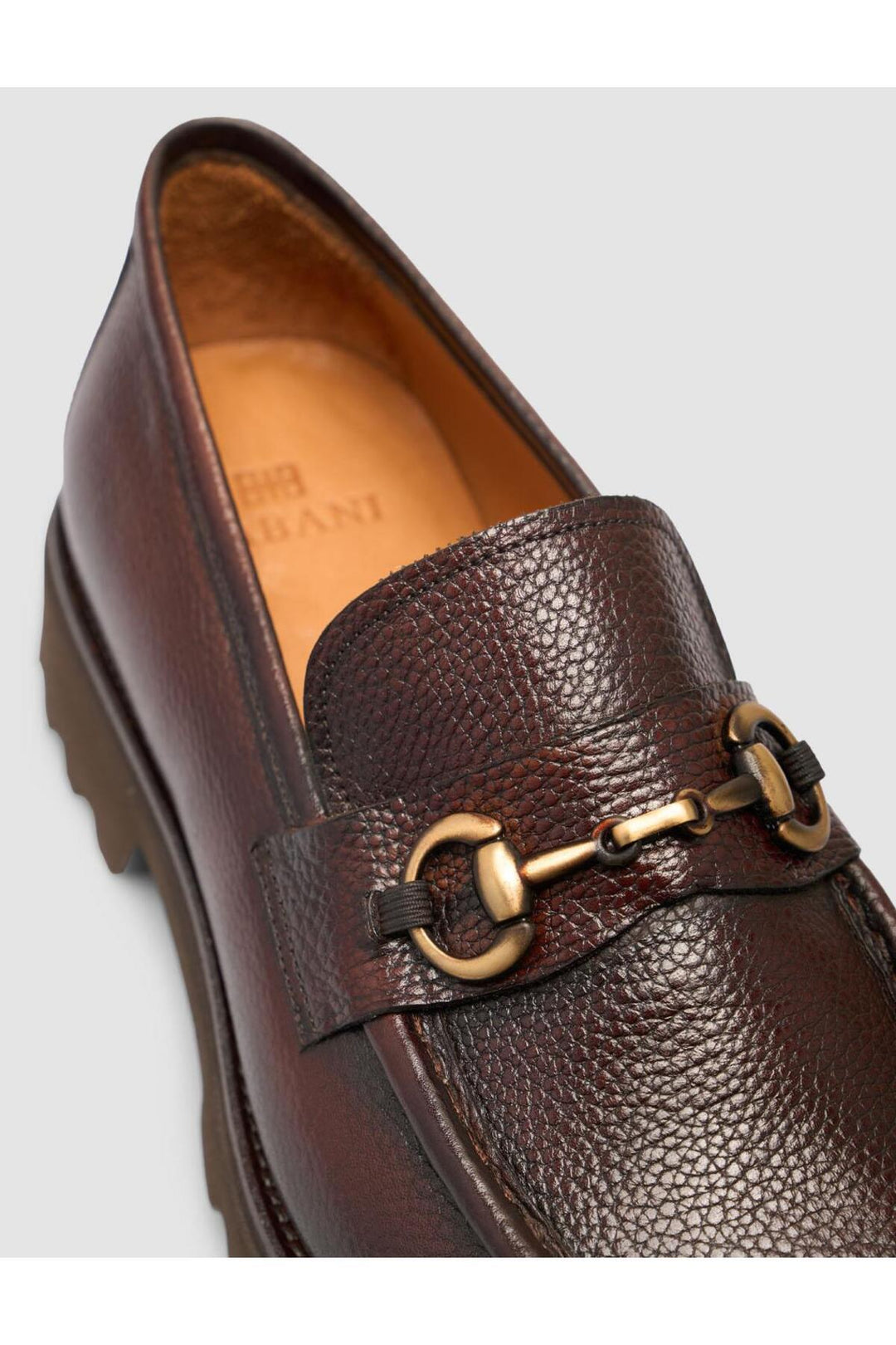 Cabani Shoes Chaussures de ville pour hommes en cuir véritable marron avec boucle à 100%. - Marron