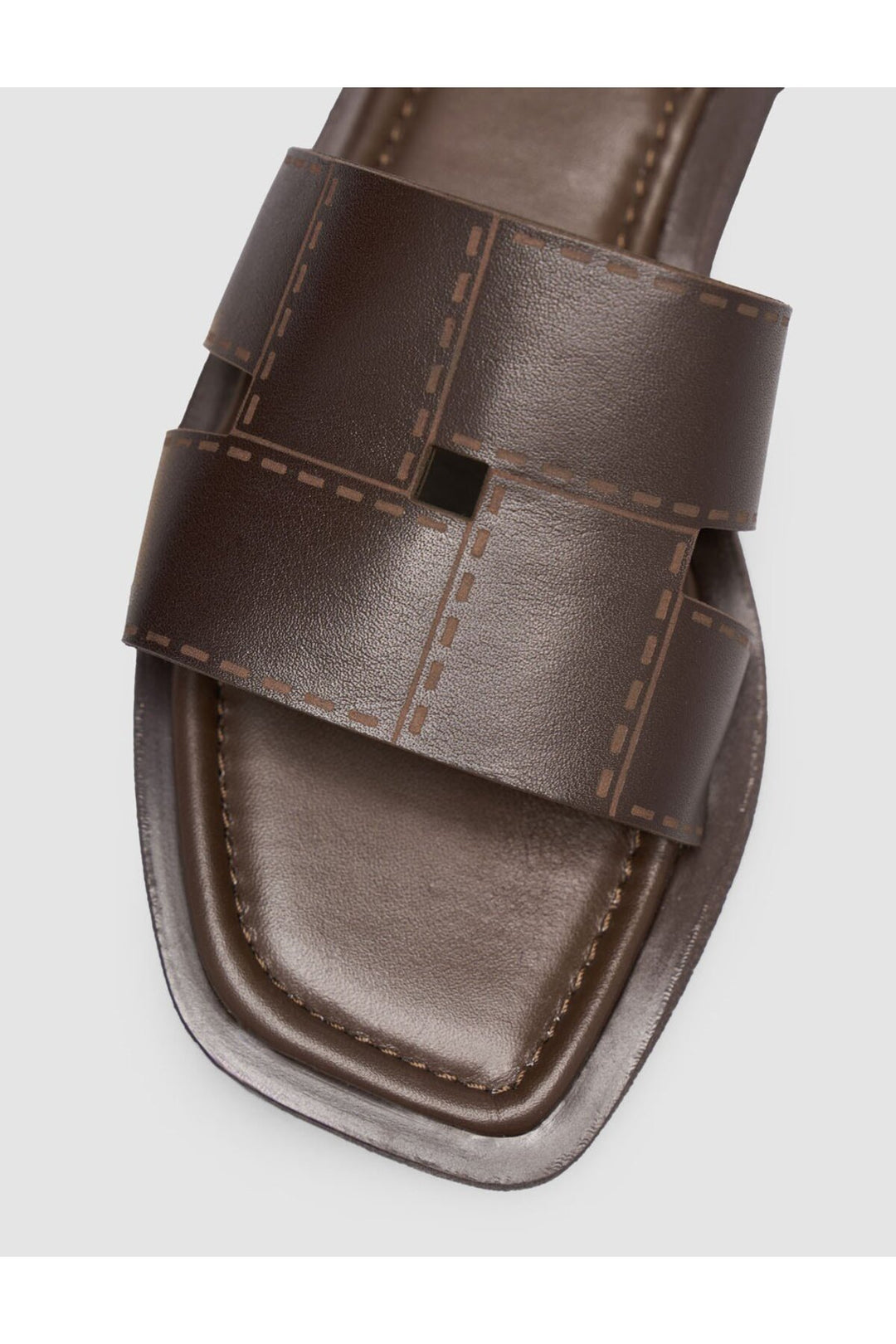 Cabani Shoes Sandales pour femmes en cuir véritable respirant marron - Multicolore
