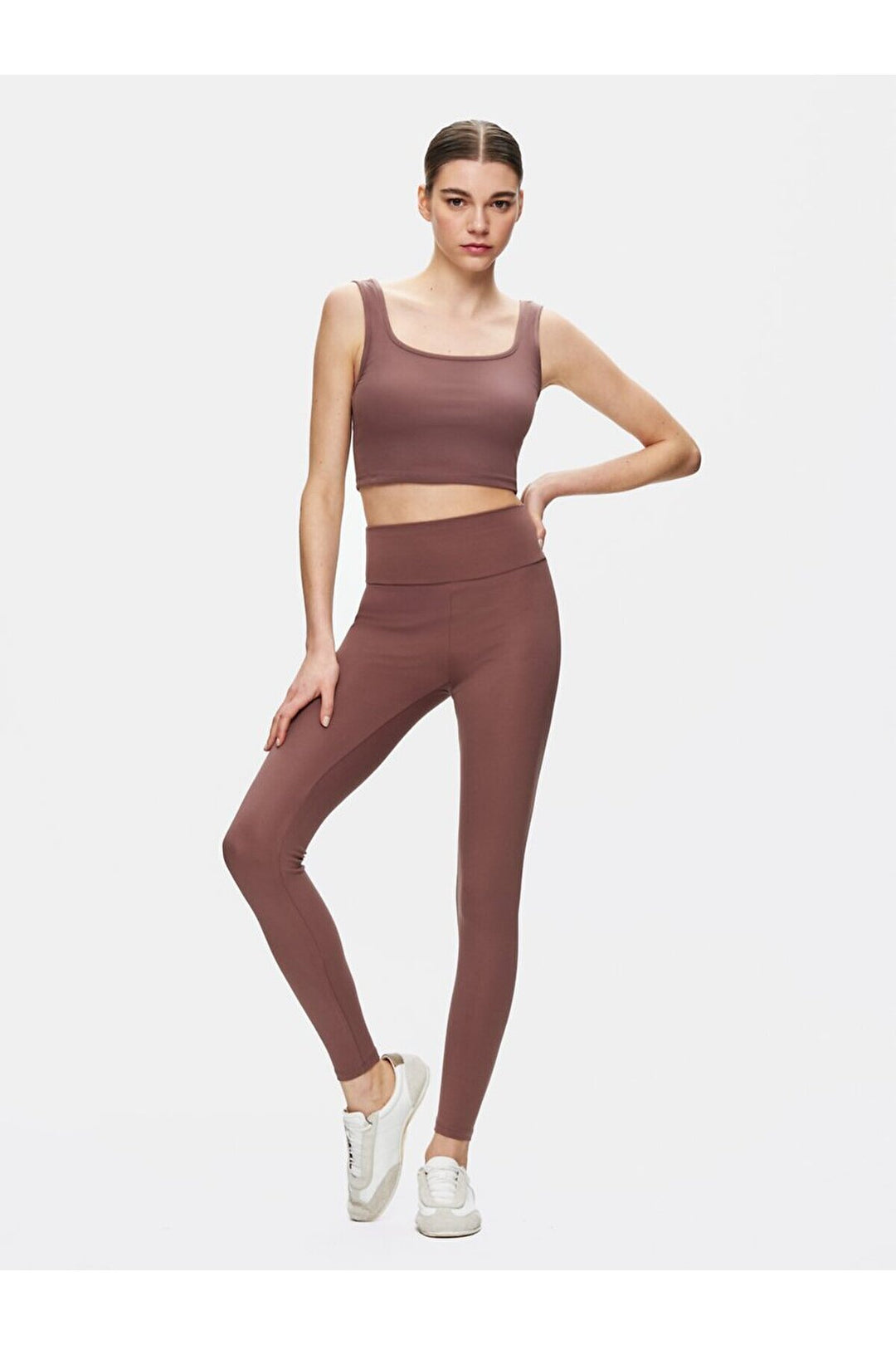 LTB Legging basique marron Slım