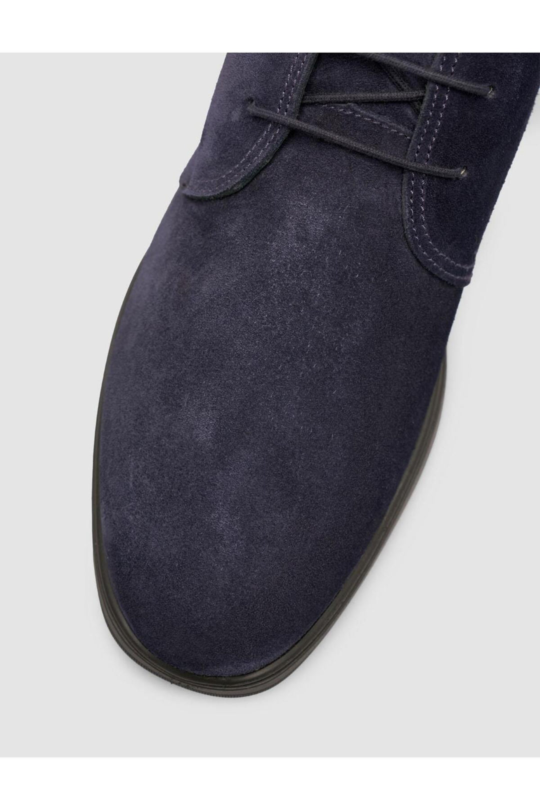 Cabani Shoes Bottines d'hiver pour hommes en cuir suédé véritable bleu marine à lacets. - Multicolore